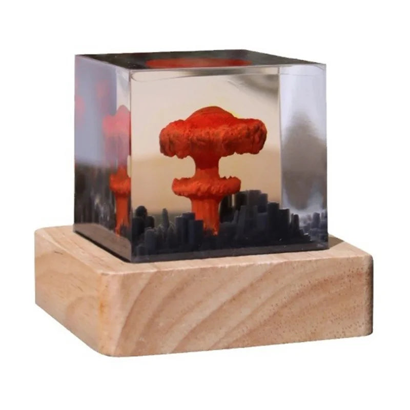Retail 1 PCS Mushroom Cloud Nuclear Explosion Lamp Atomic Bomb Model Atmosphere Lamp Decoration Creative Gifts for Kids