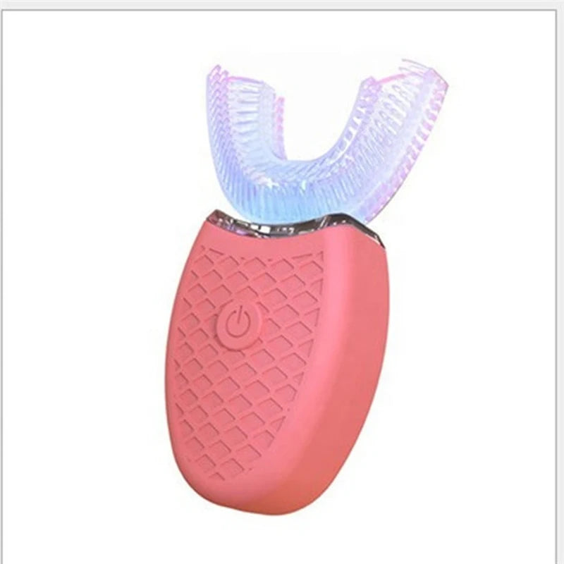 High Quality Travel Portable Waterproof Automatic U Shape Travel Food Grade Silicone Head Adults Kids Electric Toothbrush