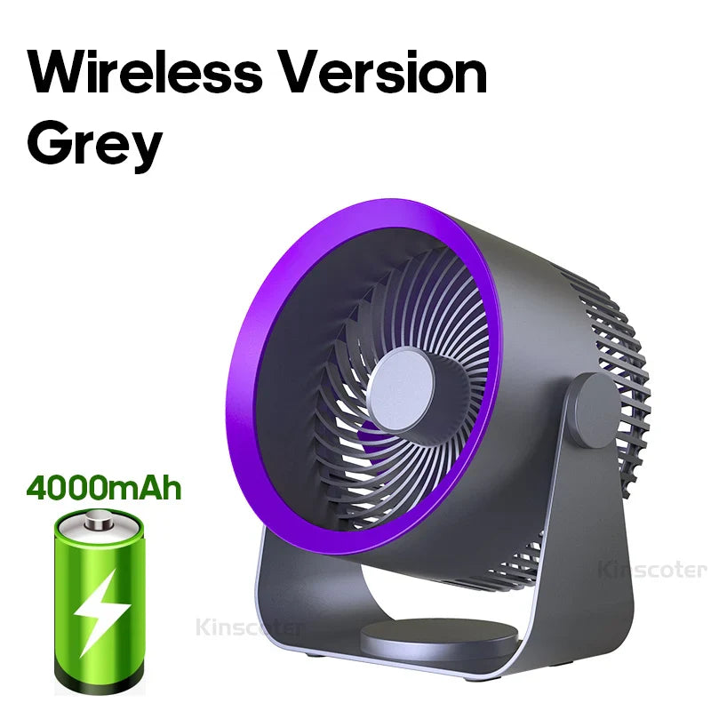 Multifunctional Electric Fan Circulator Wireless Portable Home Quiet Ventilator Desktop Wall Ceiling Fan Air Cooler