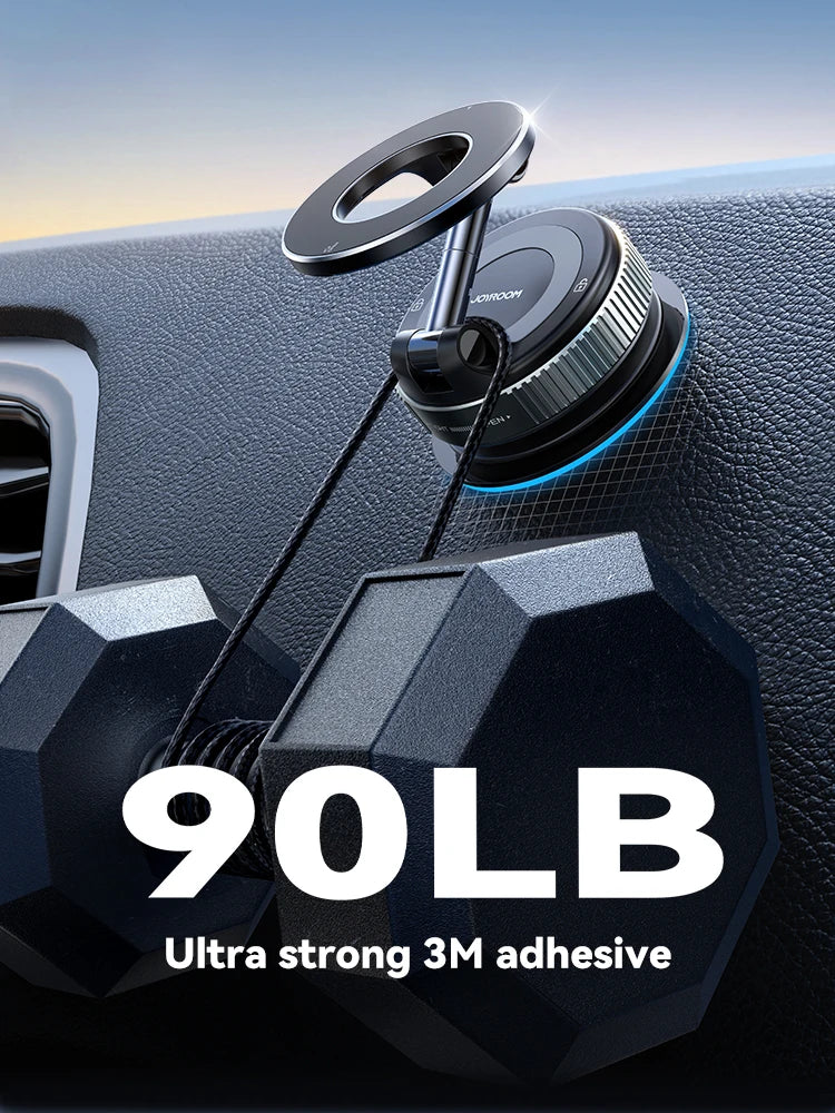 Joyroom Magnetic Suction Cup Phone Mount Vacuum Magnetic Car Phone Holder Mount with 360° Metal Strut for Iphone Samsung Xiaomi