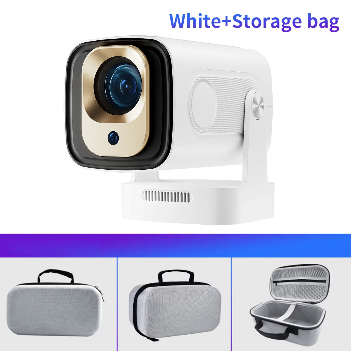 HY310 Mini Projector Auto Focus 4K Native 1080P 330ANSI Android11 5W Speaker Air Mouse Voice Assistant Upgrated HY300