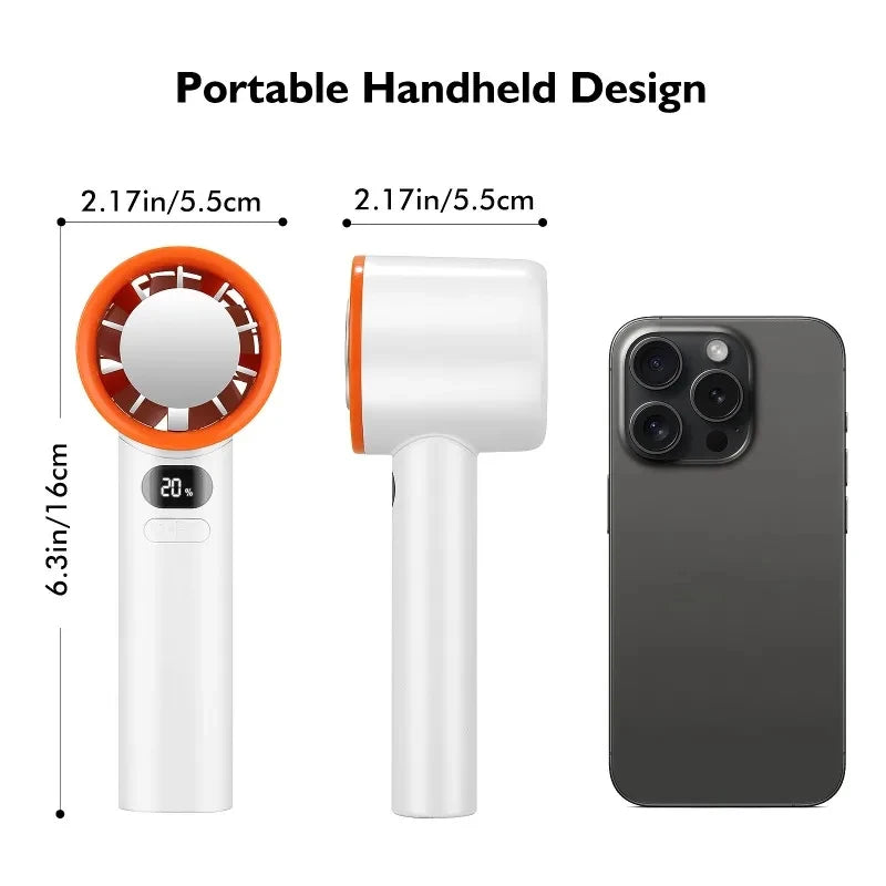 Xiaomi Mini Handheld Fan 120 Speed Portable Desktop Fans Instant Cooling with Ice Mode Rechargeable Stylish Fan for Women New