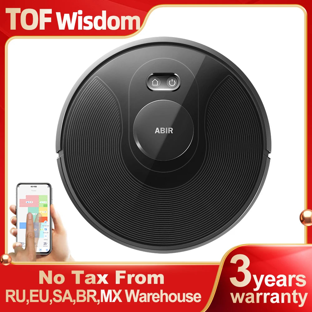 X8 Robot Vacuum Cleaner ,Laser System, Multiple Floors Maps, Zone Cleaning,Restricted Area Setting for Home Carpet Cleaning