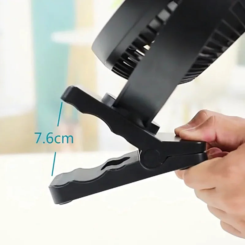 USB Charging Home Room Table Wireless Electric Fan 10000Mah Battery Outdoor Travel Portable Clip Ceiling Fan 4 Speed Adjusted